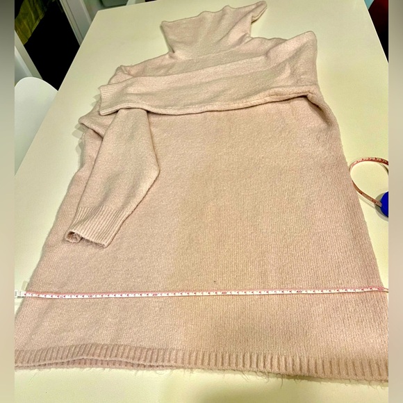 MANGO Long Sleeve Turtleneck Sweater Dress_Pink_Size : XS (US 2) - Picture 12 of 15